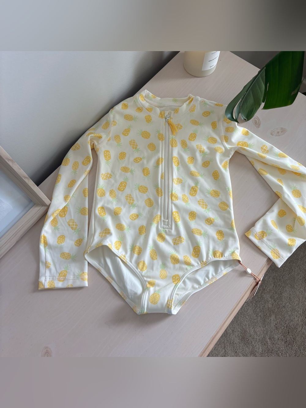 Quince Long Sleeve Zip-Up Swimsuit